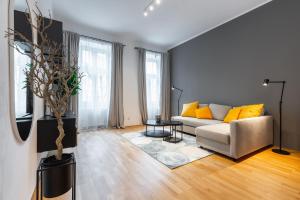 منطقة جلوس في Trendy apt with - smart TV, coffee machine in Meidling