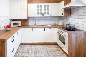 A kitchen or kitchenette at Drevenica Irenka