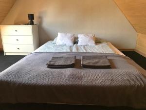 Łóżko lub łóżka w pokoju w obiekcie Domek letniskowy Sunny House , Nocleg Zator Energylandia