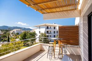 Nespecifikovaný výhled na hory nebo výhled na hory při pohledu z apartmánu