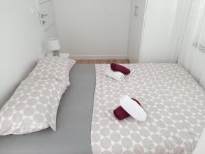 Postel nebo postele na pokoji v ubytování Nozret