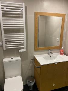 エシュタレジャにあるAltamira GBのバスルーム(トイレ、洗面台、鏡付)