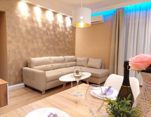 Ein Sitzbereich in der Unterkunft Zagreb4you Apartments