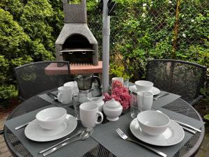 Príslušenstvo na prípravu kávy alebo čaju v ubytovaní Apartamenty Villa Fiori - Wyspa Sobieszewska