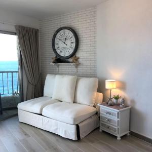 Χώρος καθιστικού στο Sea view 1 Bed studio apartment San Marcos North Tenerife