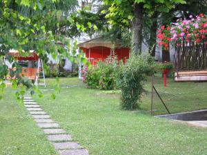 A garden outside Lander Residence