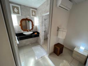 Koupelna v ubytování Creole Pearl Self-Catering