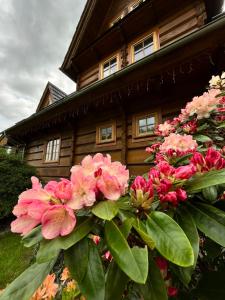 Vonkajšia záhrada v ubytovaní Chata Sosnówka Residence
