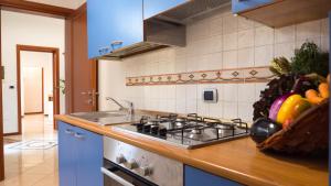 Virtuvė arba virtuvėlė apgyvendinimo įstaigoje La Casina di Frank