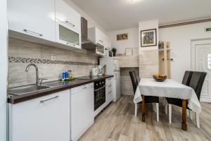Küche/Küchenzeile in der Unterkunft Dijamant Apartment