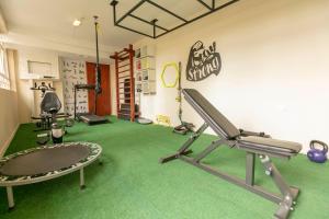 Fitness centrum a/nebo fitness zařízení v ubytování Pousada das Hortênsias