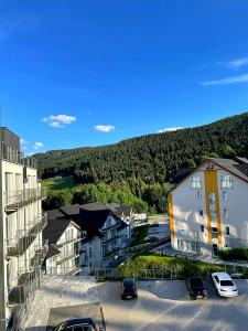 Výhľad na hory alebo výhľad na hory priamo z apartmánu