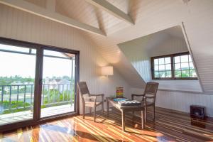 Posedenie v ubytovaní ALEXANDRE MAISON Beachfront Gialova Vacation Home