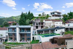 an aerial view of a house at Gerês Villas in Geres