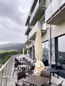 Výhľad na hory alebo výhľad na hory priamo z apartmánu