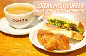 Opciones de desayuno disponibles en Henn na Hotel Tokyo Akasaka