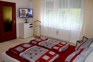 Postel nebo postele na pokoji v ubytování Haus Veni
