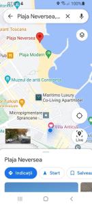 コンスタンツァにあるVilla Anticus (Adults Only)の地図付携帯電話のスクリーンショット