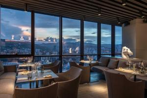 A seating area at Pullman Tbilisi Axis Towers
