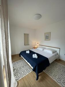 Posteľ alebo postele v izbe v ubytovaní Apartment Frina II, Island Hvar