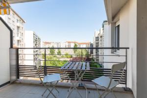 Balkón alebo terasa v ubytovaní DIFY Elegant - Quartier Part Dieu