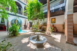 Zahrada ubytování Riad Espoir, Riad de charme en exclusivité dans la médina de Marrakech