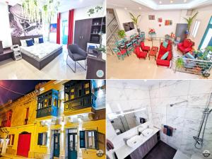 Istumisnurk majutusasutuses Evolve Coliving Guesthouse