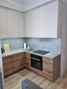 Una cocina o zona de cocina en JBHotels Apartament Comfort Hanza Tower