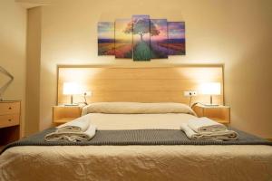 Ένα ή περισσότερα κρεβάτια σε δωμάτιο στο Hotel Sierra de Huesa