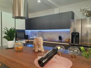 Kuchyň nebo kuchyňský kout v ubytování Villa Rita
