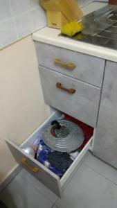 Kuchyň nebo kuchyňský kout v ubytování Loutraki-SPA-Apartment
