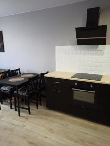 Kuchyň nebo kuchyňský kout v ubytování Apartament Letnicka, Nowy, 950m od morza