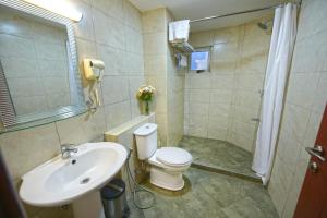 Koupelna v ubytování Hotel Sojovalo