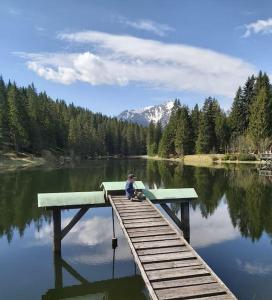 Przyroda w pobliżu tego domu w stylu alpejskim