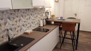 Kuchyň nebo kuchyňský kout v ubytování Guest House Adriatic