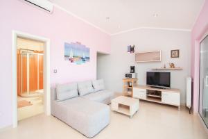 TV a/nebo společenská místnost v ubytování Apartments Oriana