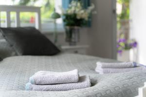 Łóżko lub łóżka w pokoju w obiekcie Apartament Anna