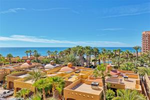 a view of the beach from the resort at Bella Sirena 304-A - Elegant Oceanview Condo on Sandy Beach in Puerto Peñasco