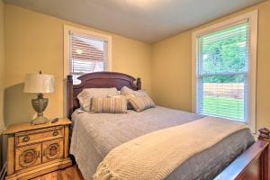 A bed or beds in a room at Updated Savannah Hideaway with Luxury Backyard!