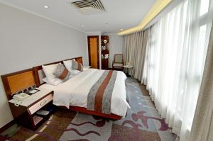 Voodi või voodid majutusasutuse Hotel Guia toas