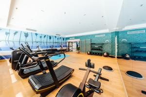 Fitness centrum a/nebo fitness zařízení v ubytování Hotel Schloss Seefels