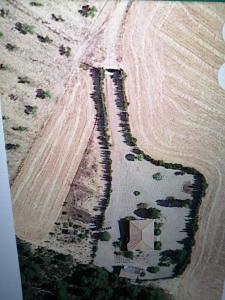 an aerial view of a dirt road with at Los Valientes Gitanos in Jarafuel