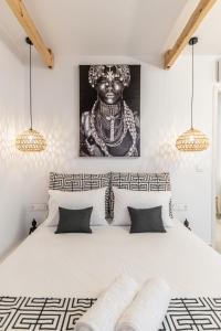 Posteľ alebo postele v izbe v ubytovaní Felicite apartments Naxos