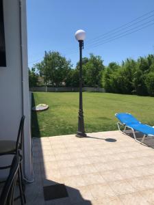 A garden outside Banos Apartments and swimming pool