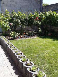 Un jardín fuera de Appartement Ferienwohnung LANG
