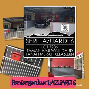 een flyer voor een villa met een auto ervoor bij SERI LAZUARDI 6 (MUSLIM FRIENDLY) in Tanah Merah