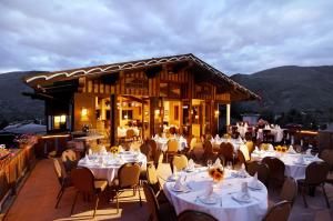 A restaurant or other place to eat at Mountain Chalet Aspen