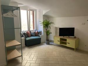 TV a/nebo společenská místnost v ubytování Casa Porsia