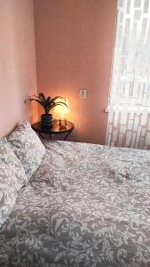 Кровать или кровати в номере Cozy room in Kaunas