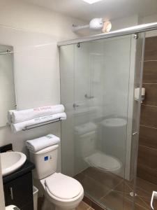 Koupelna v ubytování Hotel Napolitano